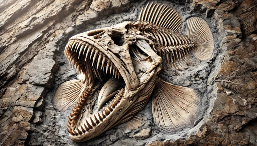 peixe fossilizado