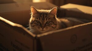 Por que os gatos gostam de caixas