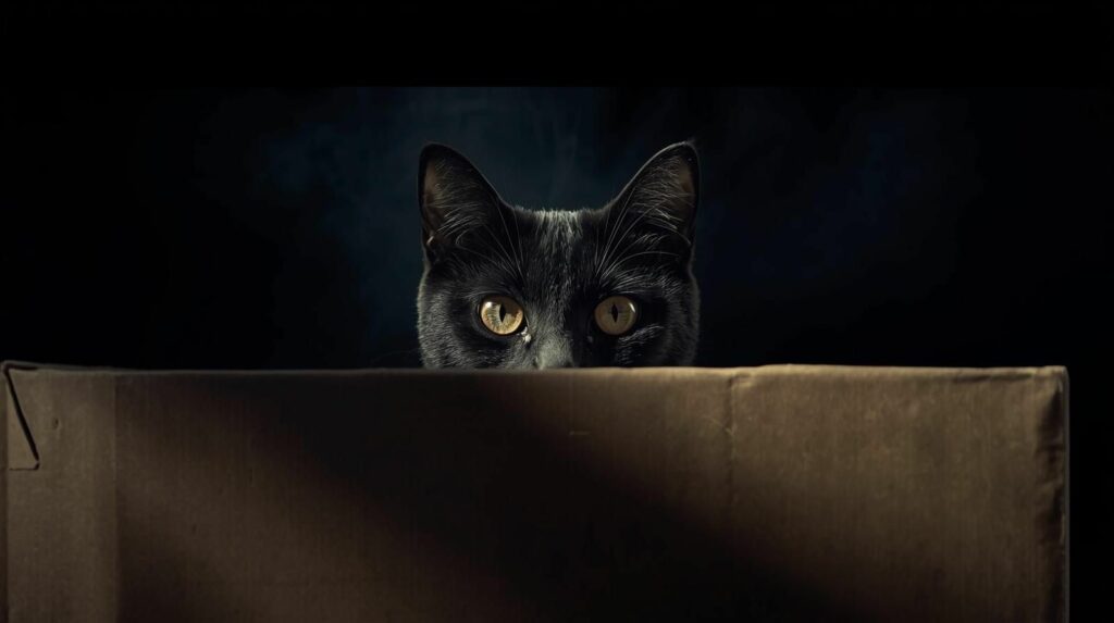 por que os gatos gostam de caixas 