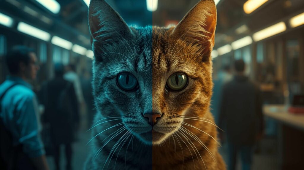 Como os gatos enxergam o mundo cores