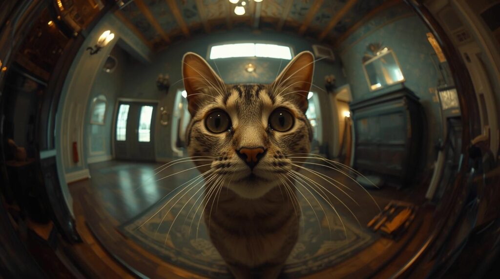 Como os gatos enxergam o mundo angulo