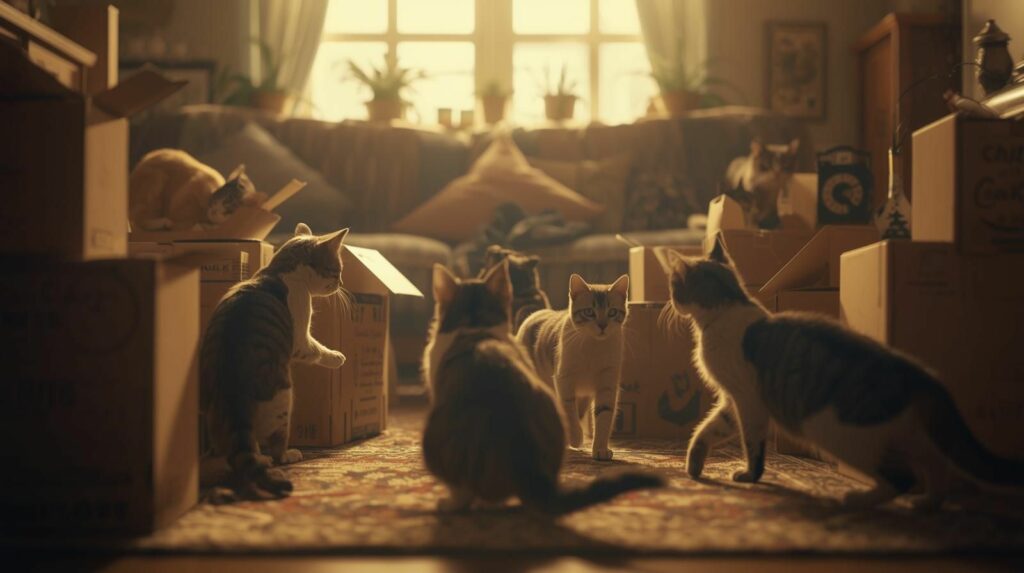 Por que os gatos de caixa curioso