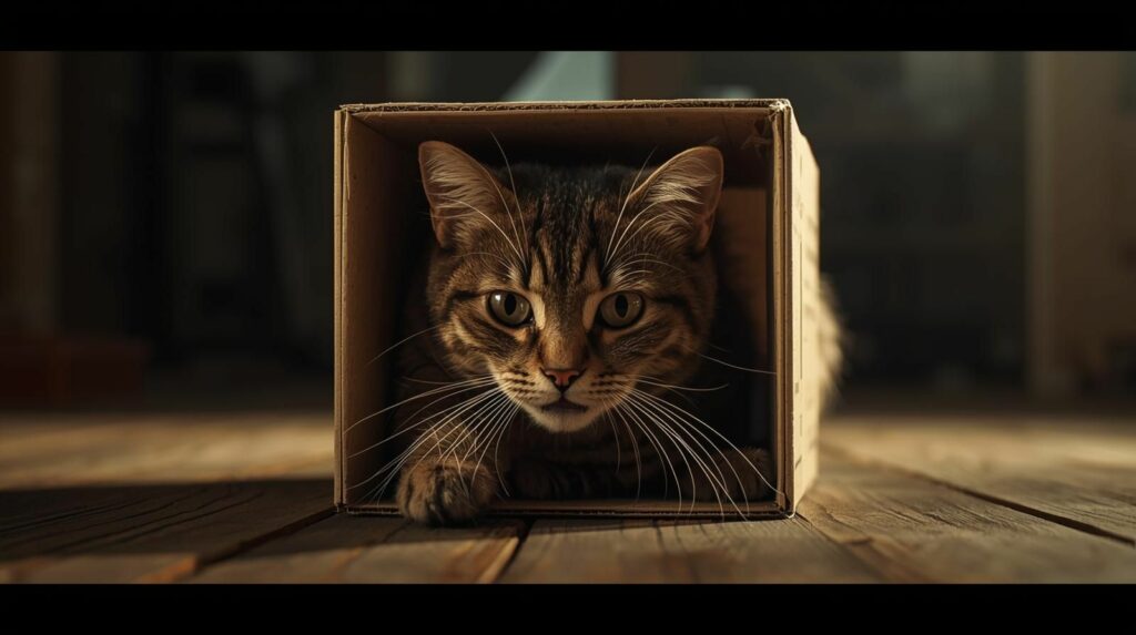 Por que os gatos de caixa presa