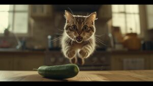 Por que os gatos têm medo de pepino