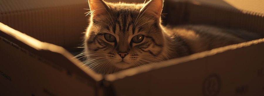 Por que os gatos gostam de caixas