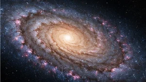 Galáxia espiral representando fatos curiosos sobre ciência e o Universo