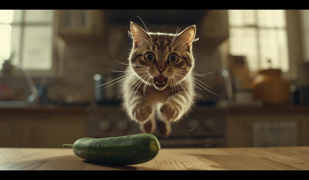 Por que os gatos têm medo de pepino